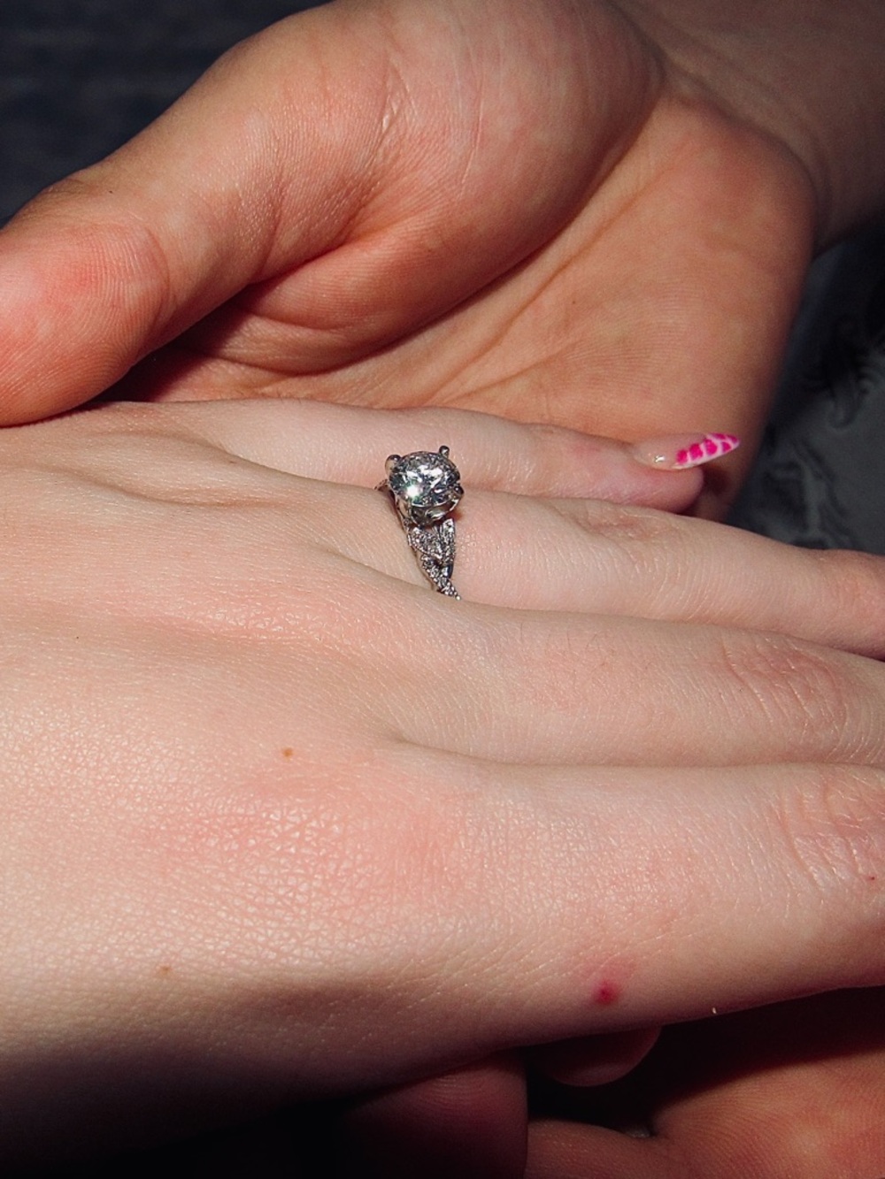 Lab grown diamonds engagement ring